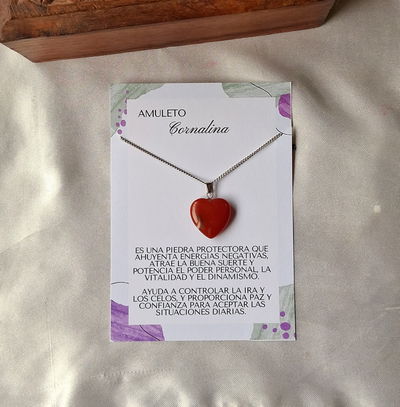 Corazón Cornalina Grande
