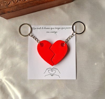 Llaveros Corazón Partido