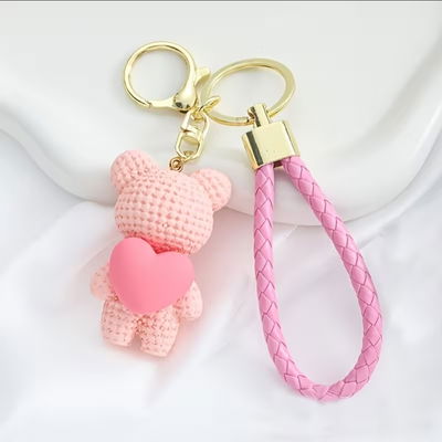 Llavero Oso Rosa
