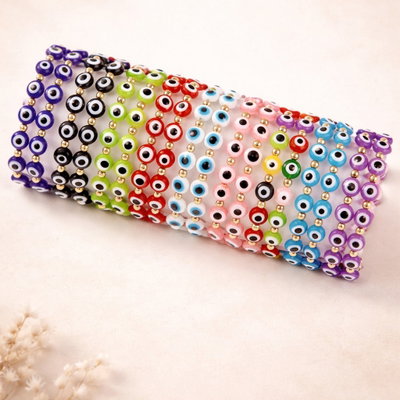 Pulseras Ojo Turco Elásticas 