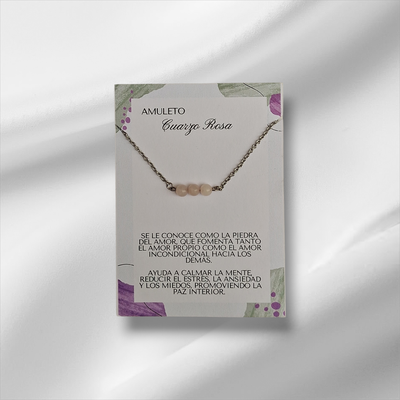 Gargantilla Cuarzo Rosa 