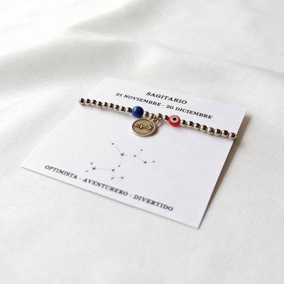 Pulsera Sagitario- Cuarzo Azul