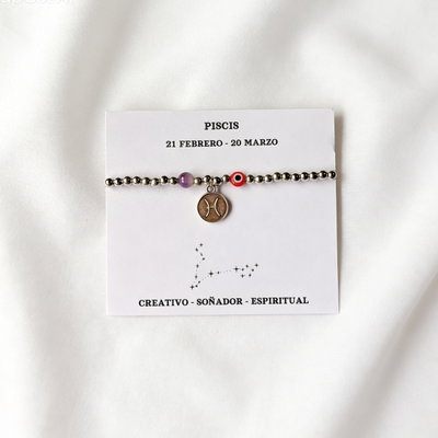 Pulsera Piscis - Amatista 