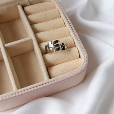 Anillos Hojas 