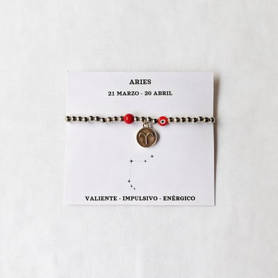 Pulsera Aries - Coral