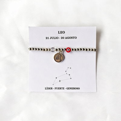Pulsera Leo - Cuarzo Cristal 