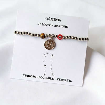 Pulsera Geminis - Ojo De Tigre 