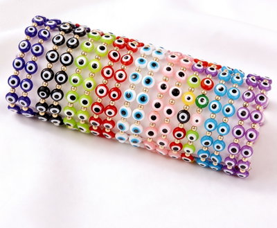 Pulseras Ojo Turco Elásticas 