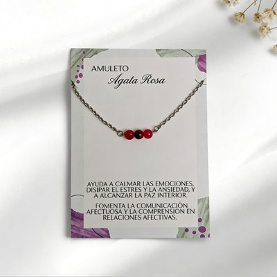 Gargantilla Ágata Rosa 