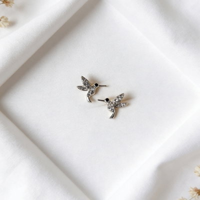 Aros Colibrí Strass
