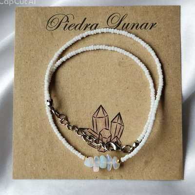 Collares Escallas Piedra Lunar 