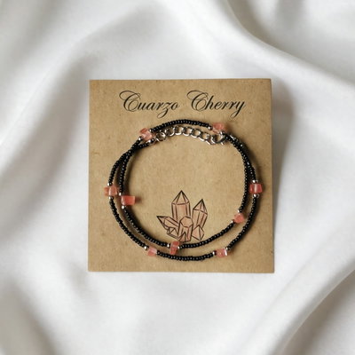 Collares Escallas Cuarzo Cherry 