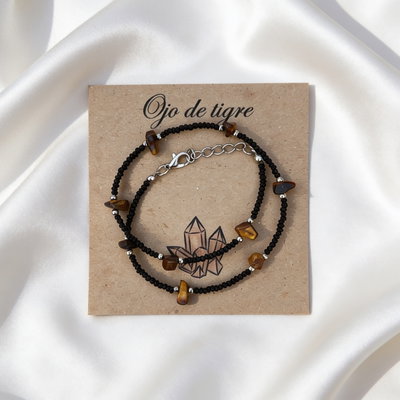 Collares Escallas Ojo De Tigre 