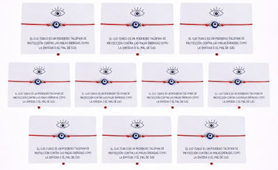 Combo X10 Pulseras Ojo Turco