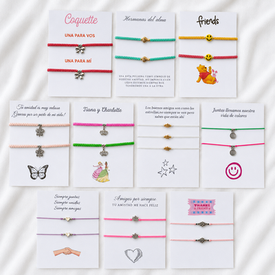 Combo X10 Pulseras Para Compartir Amigos 2