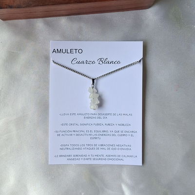 Amuleto Cuarzo Blanco 