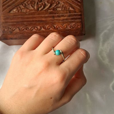 Anillo Alpaca Turquesa 