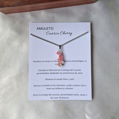 Amuleto Cuarzo Cherry 
