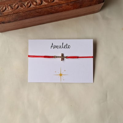 Pulseras Amuleto Cruz Strass