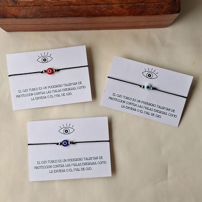 Pulseras Amuleto Ojo Turco Negras