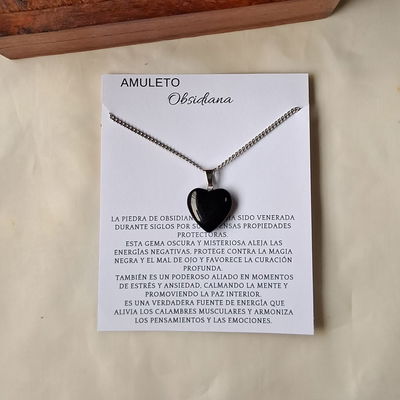 Corazón Obsidiana Grande