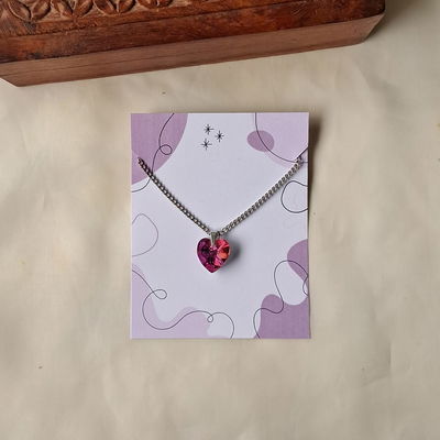 Cadena Corazón Rosa