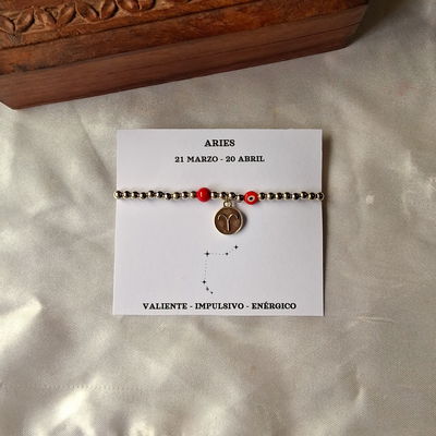 Pulsera Aries - Coral