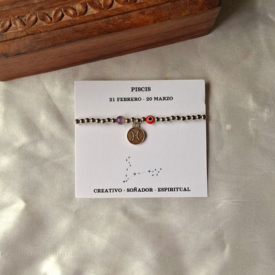 Pulsera Piscis - Amatista 
