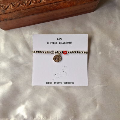 Pulsera Leo - Cuarzo Cristal 
