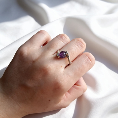 Anillos De Alpaca Amatista 