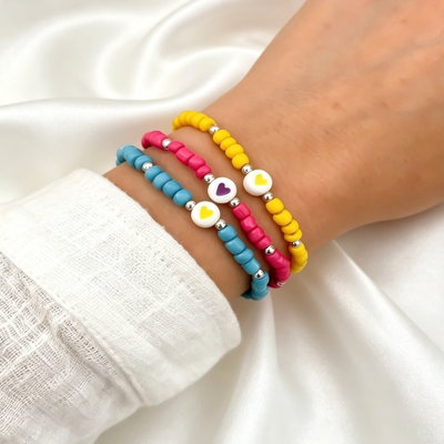 Pulseras Corazones 