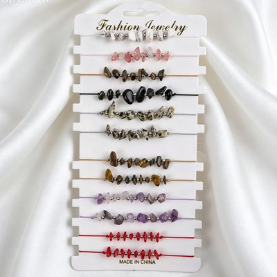 Set Pulseras Escallas Naturales 
