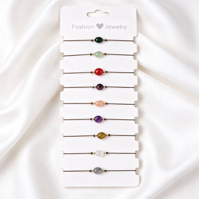 Set Pulseras Piedras Naturales 