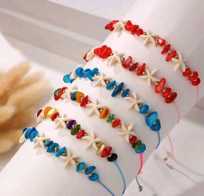 Pulseras/Tobilleras Estrellas Y Escallas