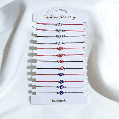 Set Pulseras Ojo Turco Vidrio 