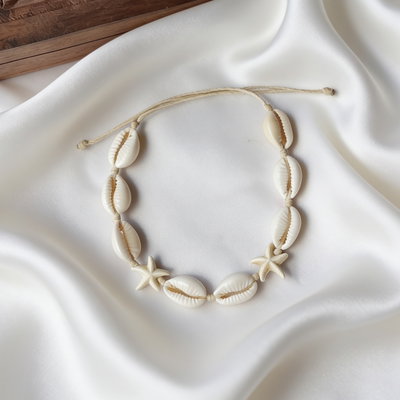 Tobillera Caracoles Estrellas