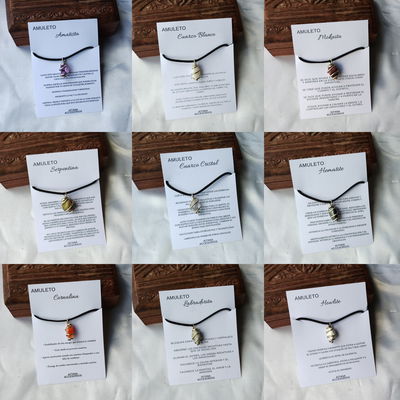 Combo X10 Collares De Piedras Alpaca 
