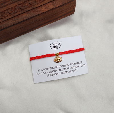 Pulsera Ojo Turco Dorado