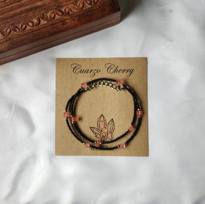 Collares Escallas Cuarzo Cherry 