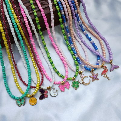 Combo X10 Collares Dijes Esmaltados 