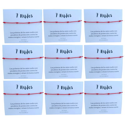 Combo X10 Pulseras 7 Nudos 