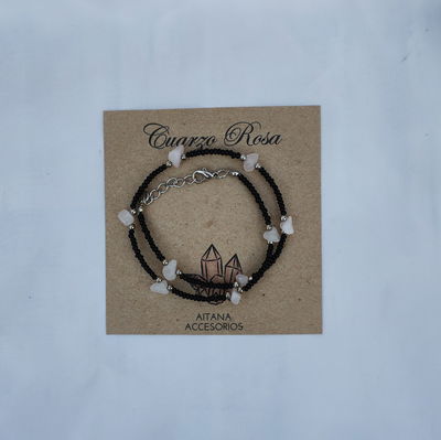 Collares Escallas Cuarzo Rosa 