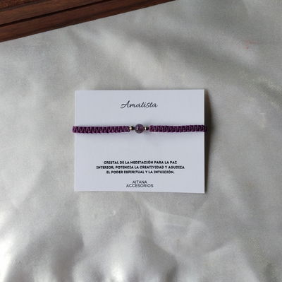 Pulsera Esferas Amatista 