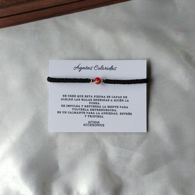 Pulsera Esferas Ágatas 