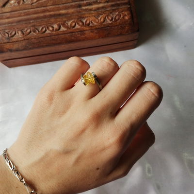 Anillo Alpaca Citrino 