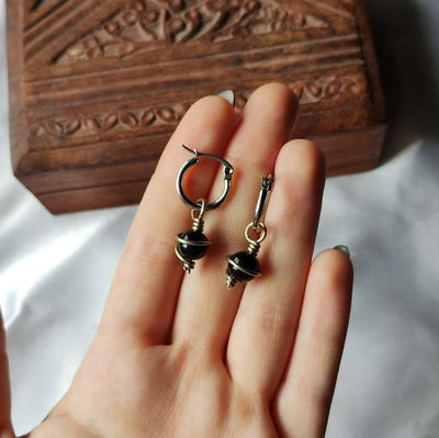 Argollas Onix Negro 