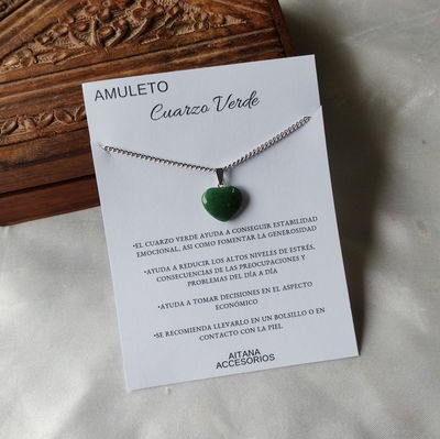 Corazón Cuarzo Verde 