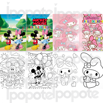 PDF imprimible libritos para colorear
