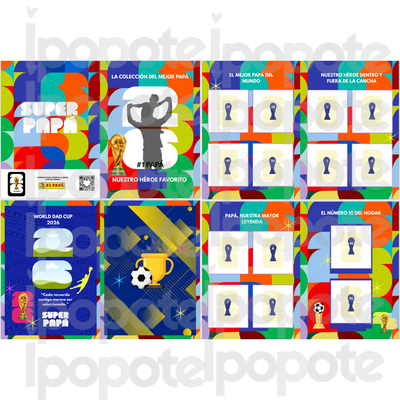 PDF imprimible album de figuritas dia del padre