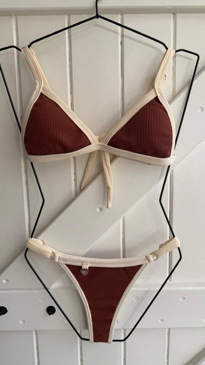 Bikini Rufina Chocolate y Crema NO REINGRESA